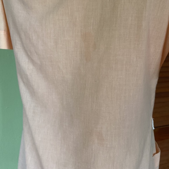 1970s Peach Embroidered Blouse - Picture 6 of 8